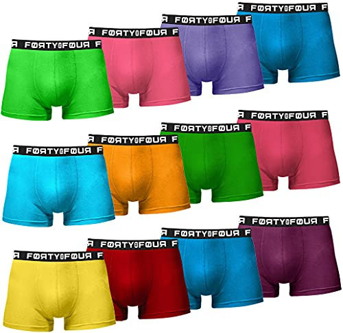 MERISH | FortyFour Boxershorts Herren 12er Pack S-7XL Unterwäsche Unterhosen Männer Men Retroshorts (S, 713d 12er Set Bunt)