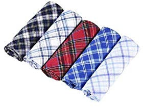 JukLoos 5 Stück Herren Taschentücher 100% Baumwolle Herren Stofftaschentücher Weich Handkerchief