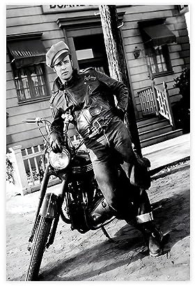 Poster su tela con attore cinematografico Marlon Brando, decorazione per camera da letto, sport, ufficio, stanza, regalo, senza cornice, 30 x 45 cm