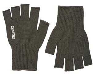 SealSkinz Thornham Unisex Solo Nicht Wasserdichter Halbfingerhandschuh aus Merinowolle | Outdoor Handschuhe | Einheitsgröße | Olivgrün