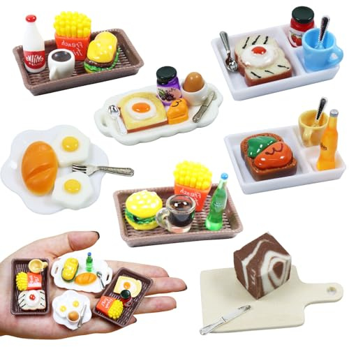 Lot de 38 accessoires de lutin de Noël miniatures pour maison de poupée - Accessoires de Noël - Mini décoration de cuisine - Accessoires de lutin miniatures - 1:12 - Vaisselle miniature