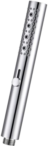 Hardivalue All-Metal 2-Function Shower Head for The Bathroom, Water-Saving Handheld Wand with Massage Function, Easy-Care Silicone Nozzle, Chrome
