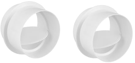 Zerodeko 2pcs Material Ventilation Pipe Check Valve Sprinkler Dryer Filter Vent Cover Easy Install Prevent Rain