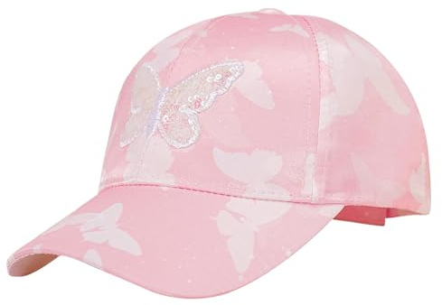 HTTDSLF Baseball Casquette Extérieur Bambin Enfants Coton Enfant Casquette Broderie Papillon Réglable Soleil Chapeau Unisexe Bébé Trucker Été Chapeaux pour Bébé Bambin Filles Garçons 3-10 Ans