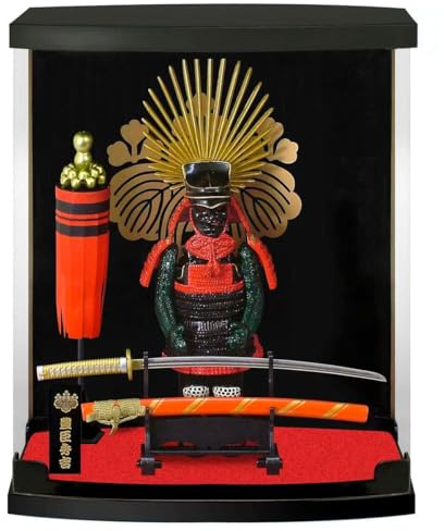 Shinobiya Sengoku Warrior Figure A Type – Toyotomi Hideyoshi Armor Series Samurai Collectible with Sword & Display Case