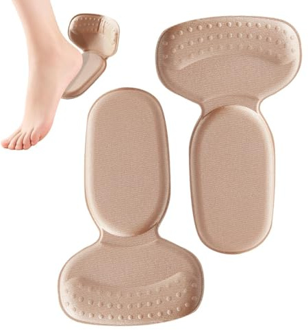 Cuscino per tallone, 2 pezzi, antiscivolo, morbido cuscino per scarpe per talloni, per escursioni, lavoro, libero, previene sfregamenti e vesciche quando si cammina e viaggi, per uomini e donne