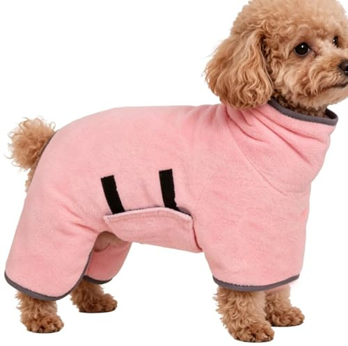 Hundhandduk Fleece Mikrofiber Badkappa | Husdjurs- Och Katthandduk Badtillbehör För Husdjur Valpar Av Små Och Medelstora Raser Badrum Resor Pool Och
