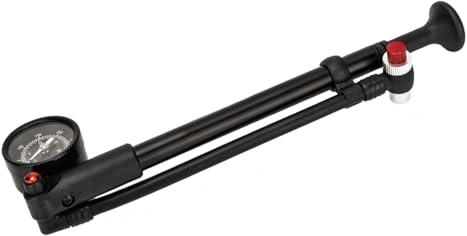 300PSI High Pressure Shock Pumps Front Fork Pumps with Gauge Bicycles Suspension Air for Fork & Rear Suspension High Pressure Front with Gauge