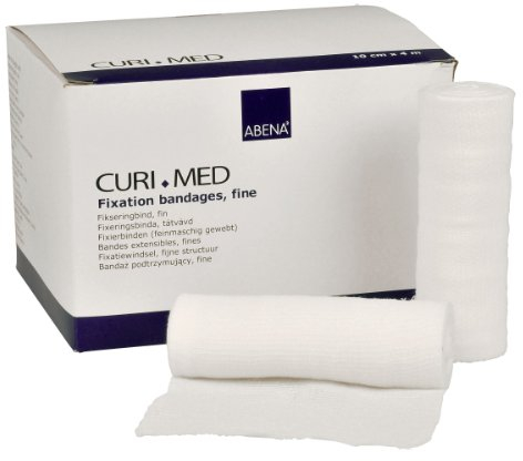 Curi-Med - Mullfixierbinde - 4 m x 10 cm - elastisch - 20 Stück
