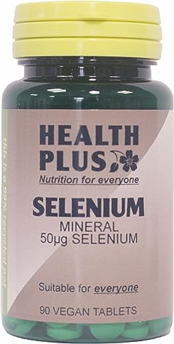 Health Plus Selenium 50µg : Mineral Supplement - 90 Tablets, in a planet-friendly 99% recycled pot