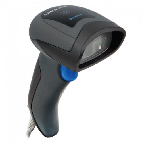 Datalogic QuickScan QD2430 – Barcodelesegerät Stangen (verkabelt, Hand-, DC, GS1 – 128 (UCC/EAN), Aztec Code, Data Matrix, maxicode, Micro QR Code, QR Code, USB + RS-232)