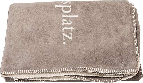 Fussenegger Wohndecke Baumwollmischung Taupe Größe 150x200 cm