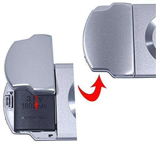Battery Protector Cover Door Repair Parts Replacement for PSP 2000 3000 (Silver)