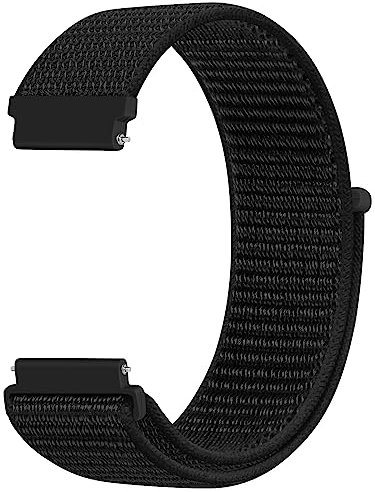 KIBDSNG 20mm Watch Strap Compatible with Samsung Galaxy Watch 7/6/5/4/FE 40mm 44mm/Watch 6 43mm 47mm, Nylon Adjustable Sport Replacement Band for Women Men