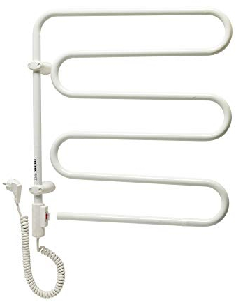 ADAX Badheizkörper HKT 163 - Elektrisch Handtuchheizkörper | Handtuchwärmer heizkörper | Heizkörper Elektrisch | Wandmontage Handtuchhalter | 550 x 620 mm | 65W, Weiß