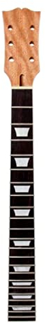 Alnicov Hals für E-Gitarre, Mahagoni-Korpus Palisander, Griffbrett für Les Paul LP Gitarren, Trapez-Einlagen, 22 Bünde
