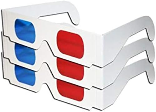 3 st unisex 3D-stereoglasögon, vikbara 3D-kartongglasögon för filmer, TV, tidskrifter och mer smarta och attraktiva, tillbehör