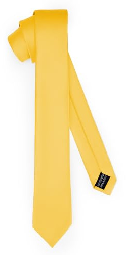 Ladeheid Cravatta classica da uomo, opaca, perfetta per l'ufficio e le festività, colori vari - Ideale per incontri d'affari, matrimoni TMM-5 (150cm x 5cm, Miele)