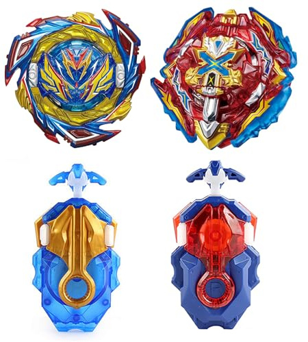 Netoke Peonzas de Batalla Gyros Set, 4D Battle Gyros Model Speed Gyros con, Juguetes clásicos Regalo para,(B-187+B-200)
