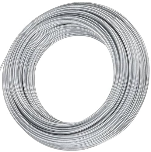 Akuoly Fil Coupe Bordures en Nylon et Acier 3,0mm Diamètre Bobine de Fil pour Débroussailleuse, 40m