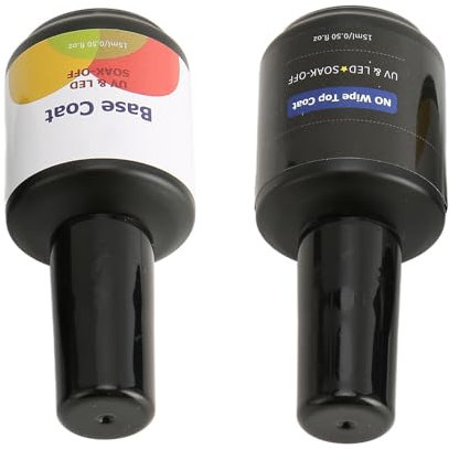 Juego de Capa Base de Capa Superior, Acabado Brillante de Larga Duración, Capa Superior de Base Transparente para Decoración de Uñas, para una Superficie Lisa de las Uñas, Gran