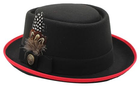 Oktoberfest Hut mit Federn, Oktoberfest Bayerischer Trachtenhut, Bayerische Traditionelle Kappe mit Krempe, Embleme Mehrzweck für Erwachsene für Damen und Herren