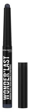 Rimmel London, Wonder'Last, 011 Blueberry Bby, Ombretto in stick, Colore vibrante e d’impatto, Facile da applicare, Texture confortevole, Formula ultra-cremosa, Formula Vegana, 1,64 g