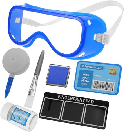 VICASKY Zur Identifizierung Von Fingerabdrücken Detektivausrüstung Für Für Wissenschaftliche Untersuchungen Ermittlungs-rollenspielspielzeug Spionageset Plastik