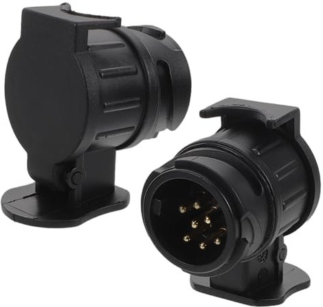 Alipis 2pezzi Adattatore per Rimorchio Connettore Pin Pin per Camper e Roulotte Convertitore di Luci per Traino Senza Attrezzi Speciali