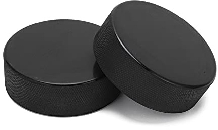 2-pack officiell storlek ishockeypuckar, 3 Diameter 1 tjocklek Solid gummireglering Hockeypuckar för träning Träning Slå passande målvaktsövningar