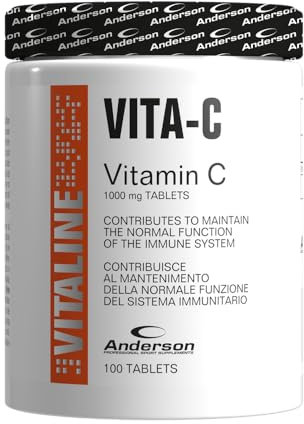 Anderson® Vitamina C 100 Cpr - Potente Antiossidante, Supporto Immunitario, Assorbimento Ferro - VITA-C, contribuisce al mantenimento della normale funzione del sistema immunitario