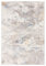 Carpeto Rugs Abstraktes Vintage Teppich - Kurzflor - Weich Teppich für Wohnzimmer, Schlafzimmer, Esszimmer - ÖKO-TEX Wohnzimmerteppich - Teppiche - Creme Blau Grau - 200 x 300 cm