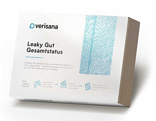 Verisana | Leaky bra total status stoltest | Test för genomsläpplig tarm, inklusive zonulin, Alpha-1 antitrypsin, Beta Defensin 2 & sIgA | Påvisande av Leaky Gut, Candida, tarmflora, Helicobacter