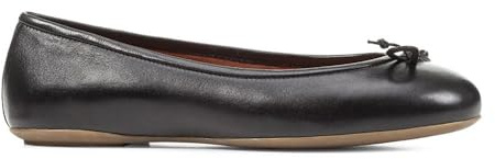 Geox Femme D Palmaria B Ballet Flat, Noir, 35 EU