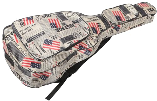 WHAMVOX Klassische Gitarrentasche Mit Leichtgängigem Reißverschluss Multifunktionalen Außentaschen Für Kleine Gegenstände Und Verstellbarem Schultergurt Für Komfortables Tragen