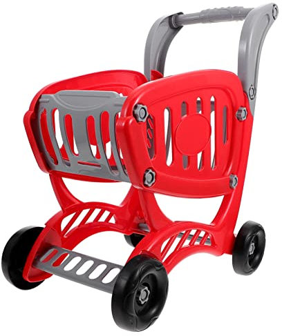 Cesta De Simulación De Juguete Minicarrito De La Compra Carros De Juguete para Robot Juguetes Juguete De Juguete De Cocina Carro De Juguete Abs