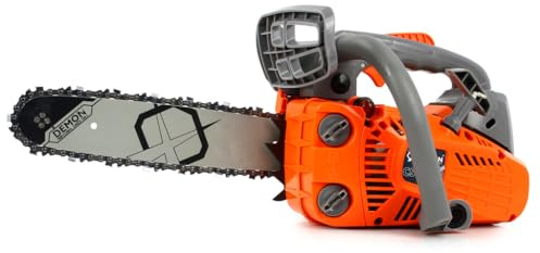 DEMON Motorsäge mit Verbrennungsmotor | leicht | 25,4 cc | 1,2 PS / 0,9 kW | 3200 U/min | Nutzlänge 25 cm