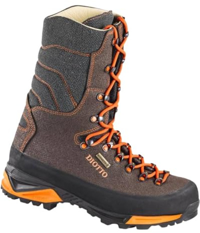 DIOTTO Himalaya HV Botas de Caza y Trekking, 28 cm, Suela Vibram Curcuma, Membrana Windtex Pro, Marrón/Naranja (Marrón, Sistema tallas calzado EU, Adulto, Números, mediano, 43)