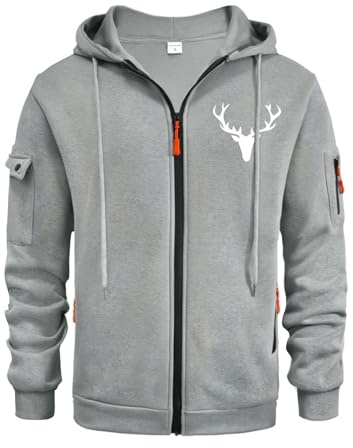 TOFOTL Maglia Termica Manica Lunga Fit Collo Maglione Lana Boxy Stilo Personalizzate Hoodie Slim L Sport Felpa Neoprene Uomo Traspirante Felpa - Head Felpe di Marca Uomo D-Grigio Chiaro XL