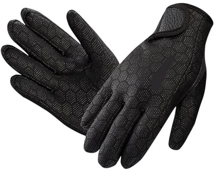SDSKZOZP Guanti da nuoto e snorkeling in neoprene 1,5 mm, caldi for adulti, donne uomini, for sport acquatici come canoa, surf, kayak(L)