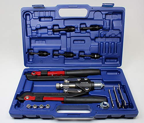 H3 Nietzange und Nietmutternzange im Set für Nieten bis 6,4mm Nietmuttern von M4-M10 Nietenzangen Nietgerät Hebelnietgerät Blindnietgerät