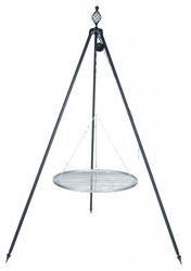 Dreibeingrill OSKAR Höhe 210cm incl. Kette und Rost aus Edelstahl 60cm