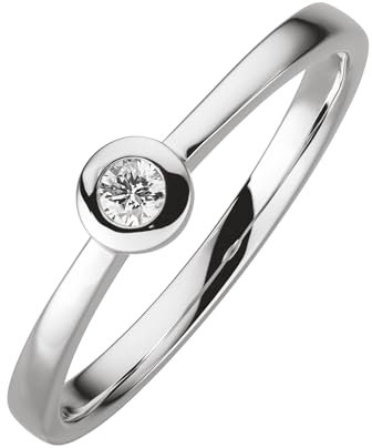 Orolino Damen Ring 585/- Gold Glänzend Brillant weiß 0,07ct. 067370073-1