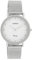 Oozoo Vintage Damenuhr mit Edelstahl Milanaiseband 34 MM Glitzer/Silberfarben C20051