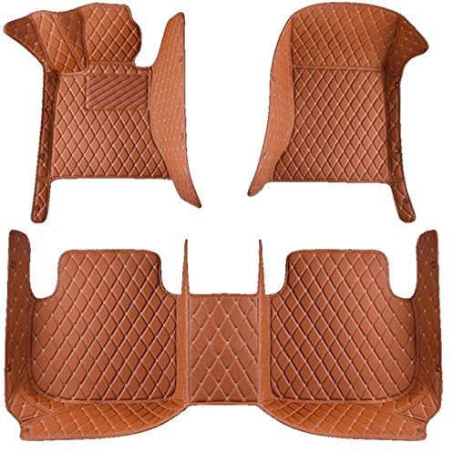 YIHANBRI Tappetini Auto Pelle su Misura, per BMW 5 Series Sedan E60 Facelift 2005-2009 Anti Scivolo Impermeabile Copertura Completa Protezione Mats Accessori