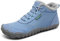 SAGUARO Scarpe Uomo Invernali Stivali da Neve Donna Caldo Stivaletti Invernali Antiscivolo Scarponi Neve Barefoot Shoes Azzurro,EU Gr.46