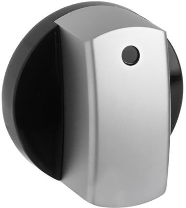 Masterpart Bouton de commande noir et argenté compatible avec les tiroirs chauffants Neff
