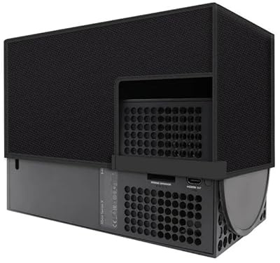 Coperchio antipolvere per Xbox Serie S/Serie X, Copertura protettiva antigraffio Manicotto antipolvere Copertura orizzontale verticale Accessori da gioco (Per serie X - orizzontale)