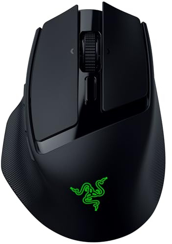 Razer Basilisk Mobile - Petite souris de jeu sans fil ergonomique et portable - AI Prompt Master - Focus X 18K Sensor (Connectivité Tri-Mode, jusqu'à 105 heures, Mouse Switches Gen-3) Noir