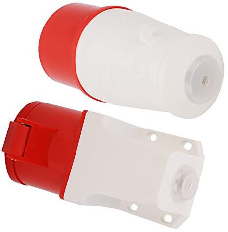FTVOGUE Ensemble de Connecteur de Bougie 32A 5pin 3P + N + E, Prise de Bouchons Industriels Imperméable IP44, Ensemble de Douilles de Bouchons Industriels, 220-380V / 240-415V, Conception Spéciale